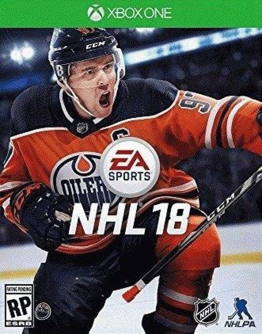 NHL 18 cover art for Xbox One (XONE) video game