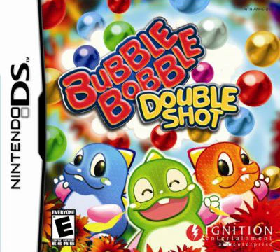 Bubble Bobble: Double Shot cover art for Nintendo DS (DS) classic arcade platforming video game
