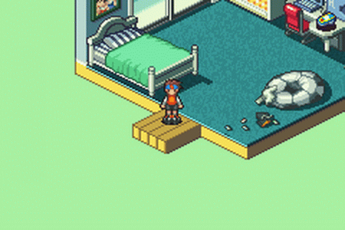 Mega Man Battle Network 4 Red Sun Game Boy Advance GBA video game, action RPG, tactical grid-based combat, classic Capcom handheld title gameplay