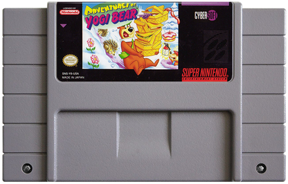 Adventures of Yogi Bear cartridge for Super Nintendo Entertainment System (SNES) retro video game