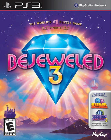 Bejeweled 3 cover art for PlayStation 3 (PS3) video game