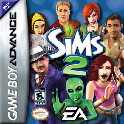 Game Boy Advance The Sims 2 life simulation game cover art