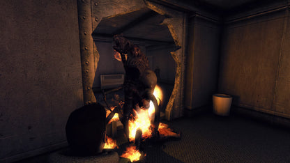 The Thing Remastered Deluxe Edition for PlayStation 5 survival horror shooter featuring squad trust mechanics arctic setting remastered visuals and bonus collectible content gameplay