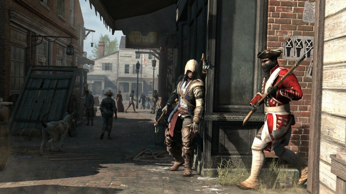 Assassin’s Creed III Gamestop Edition exclusive bonus content PlayStation 3 action-adventure historical stealth video game gameplay screenshot