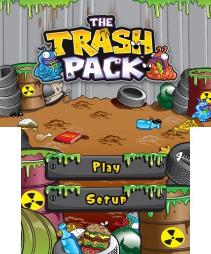 The Trash Pack home screen for Nintendo 3DS (3DS) action puzzle video game