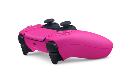 PlayStation 5 DualSense Wireless Controller Nova Pink official accessory immersive gaming haptic feedback adaptive triggers built-in microphone create button side of controller