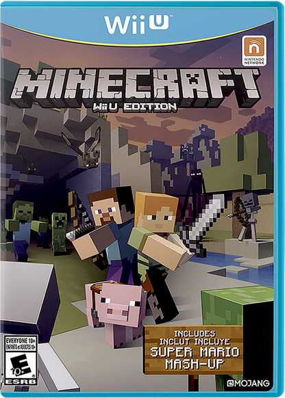 Minecraft WiiU Edition cover art for Nintendo Wii U (WiiU) video game