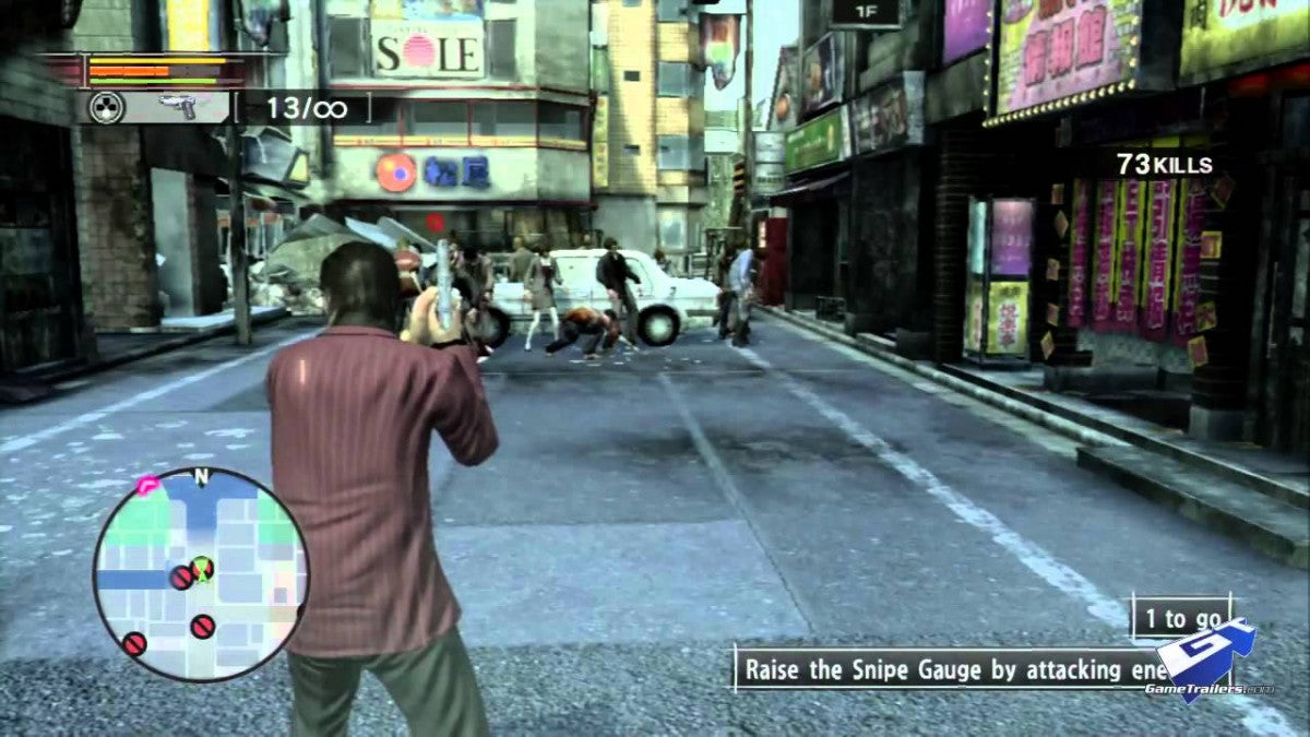 Yakuza: Dead Souls gameplay for PlayStation 3 (PS3) video game