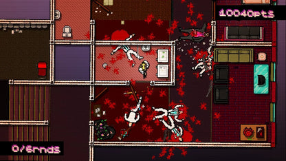 Hotline Miami Collection Special Reserve #3321 Nintendo Switch game featuring ultra-violent top-down action and retro neon style gameplay screenshot