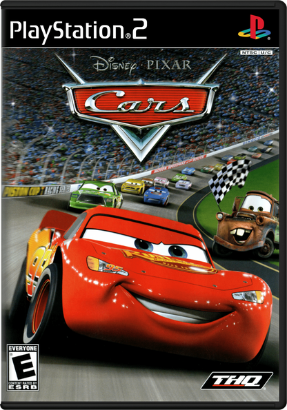 Disney Pixars Cars PlayStation 2 retro video game racing cover art (2006)