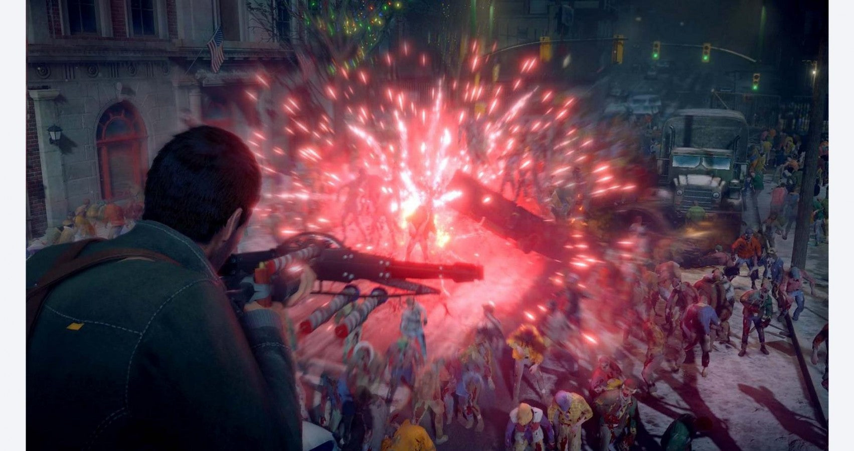 Dead Rising 4 for Xbox One, gameplay image for an action-adventure survival horror video game