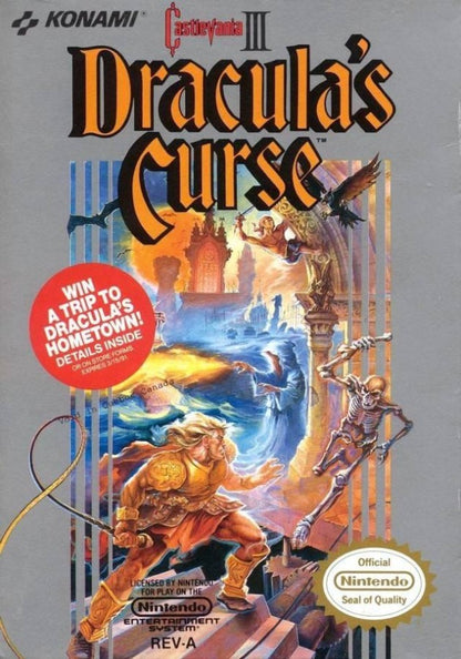 Castlevania III: Dracula's Curse cover art for Nintendo Entertainment System (NES) video game
