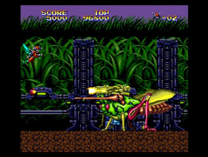 Insector X Sega Genesis retro video game shoot em up gameplay (1990)
