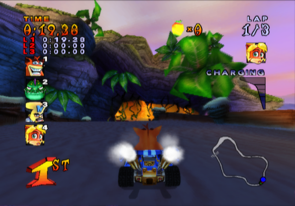 Crash Nitro Kart for PlayStation 2 with kart racing and colorful platform-themed tracks gameplay
