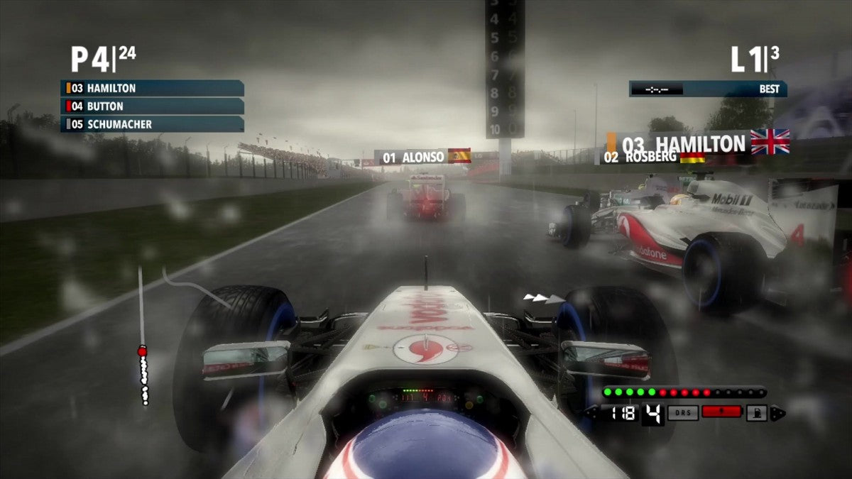 F1 2012 gameplay for XBox 360 (X360) video game 