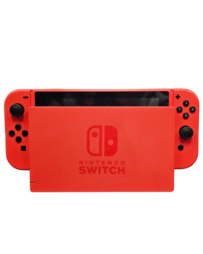 Red Edition Nintendo Switch featuring vibrant red Joy-Con controllers and portable hybrid gaming design