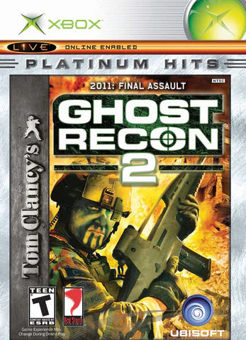 Tom Clancy's Ghost Recon 2 2011 Final Assault Platinum Hits cover art for Xbox video game