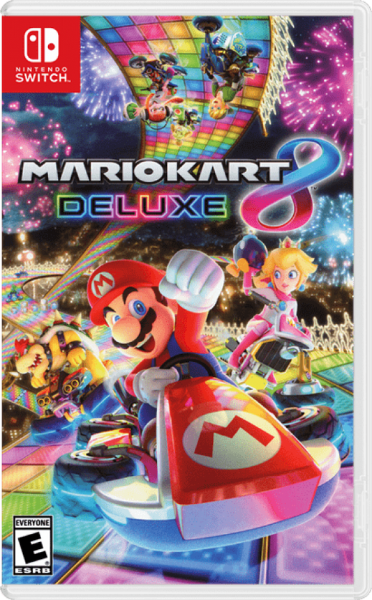 Mario Kart 8 Deluxe cover art for Nintendo Switch (NS) video game