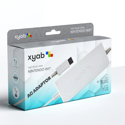 XYAB brand Wii power adapter replacement AC power supply for Nintendo Wii console third-party accessory