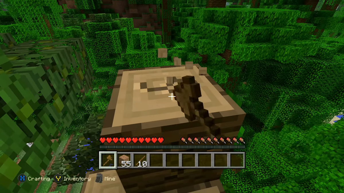 Minecraft gameplay for Xbox One (XONE) sandbox video game