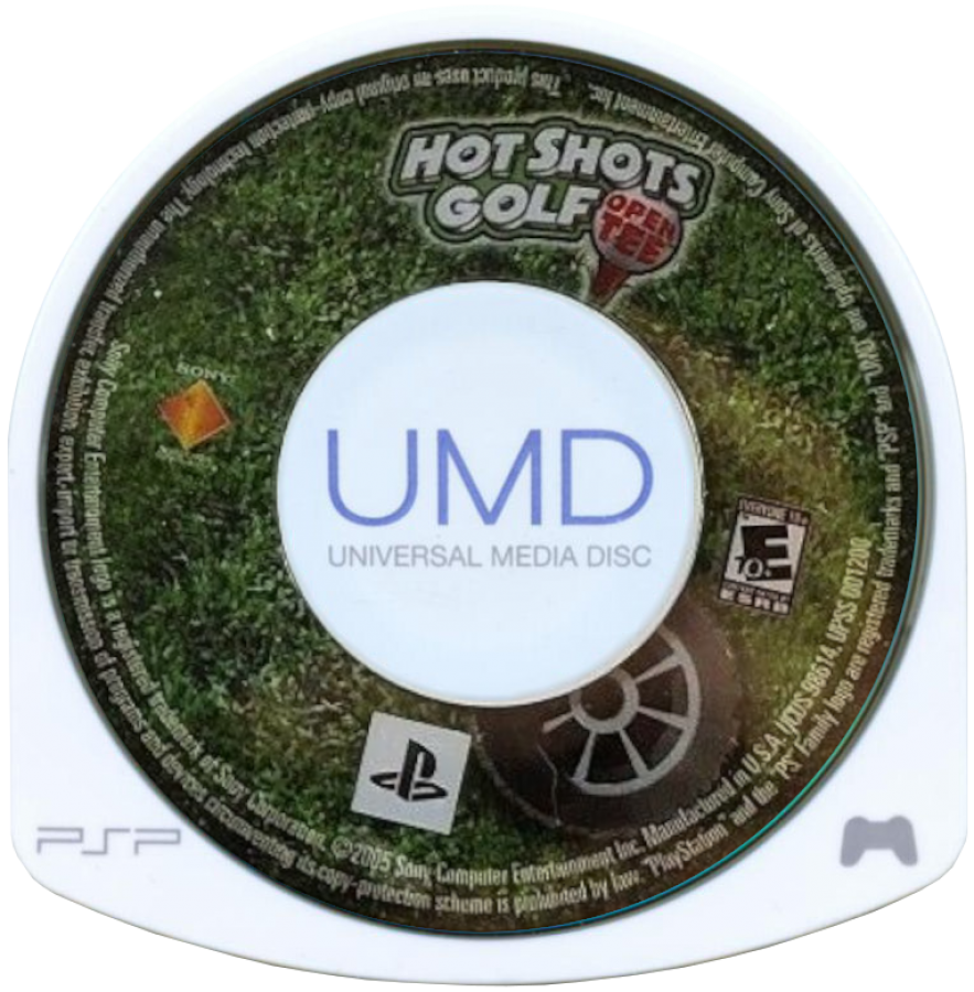Hot Shots Golf: Open Tee disc for PlayStation Portable (PSP) golf sports game