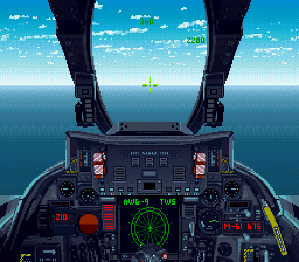 Turn and Burn No Fly Zone Super Nintendo Entertainment System inspired design featuring military flight combat simulation aesthetic high speed jet fighter action aerial dogfights mission based warfare cockpit gameplay classic 16 bit aviation adventure presentation gameplay 