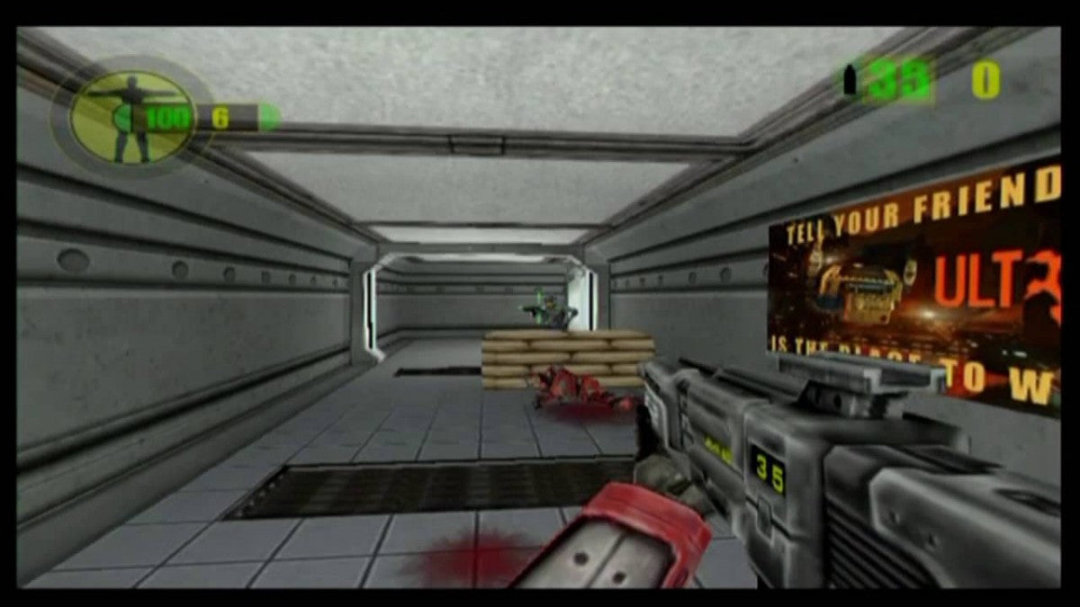 Red Faction PS2 Sony PlayStation 2 first person shooter sci fi action Mars rebellion Geo Mod destructible environments mining colony combat futuristic weapons Volition story campaign multiplayer retro gaming PlayStation 2 software video game title gameplay