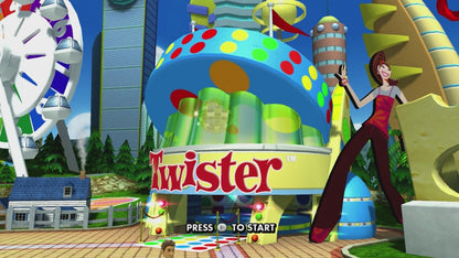 Hasbro Family Game Night 3 start screen for Xbox 360 (X360) family party board game compilation video game