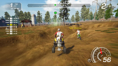 MX vs ATV All Out Nintendo Switch open world off road racing game multiple vehicle types ATV dirt bike monster truck tricks freestyle career mode split screen multiplayer gameplay