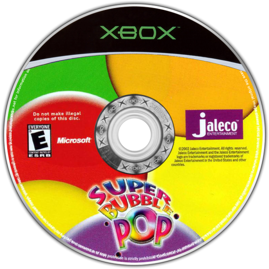 Super Bubble Pop disc for Xbox (XBOX) video game