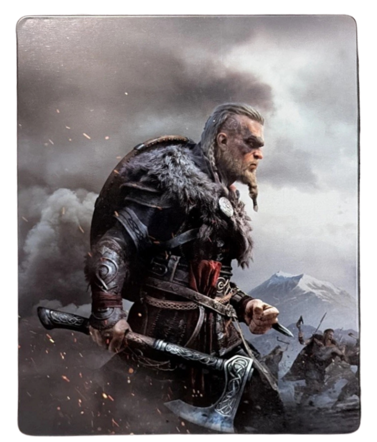 Assassins Creed Valhalla Ultimate Edition Xbox Series X video game Assassins Creed open world action RPG Viking combat exploration stealth gameplay console title Xbox Series X release steelbook front