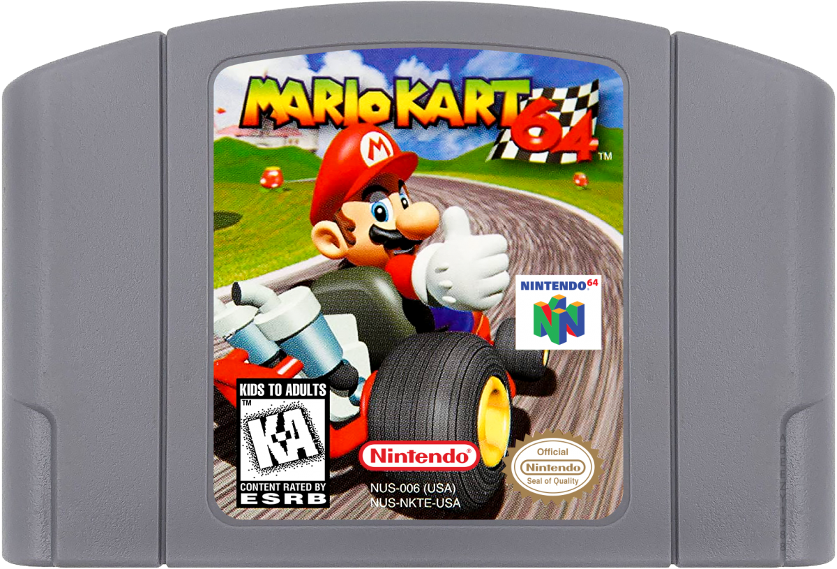 Mario Kart 64 cartridge for Nintendo 64 (N64) video game