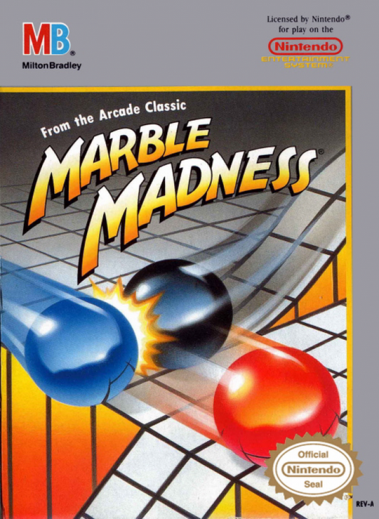 Marble Madness cover art for Nintendo Entertainment System (NES) video game
