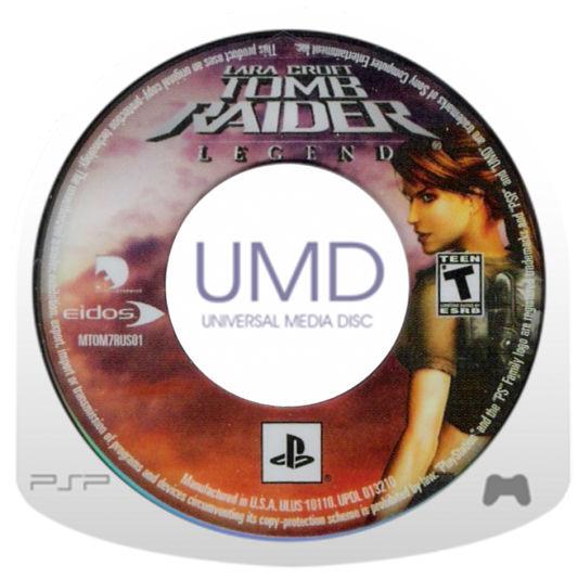 Tomb Raider Legend PlayStation Portable PSP for action adventure video game fans featuring Lara Croft exploration platforming gameplay ancient ruins puzzle solving acrobatic movement treasure hunting combat missions cinematic storytelling collectible gaming appeal UMD disc