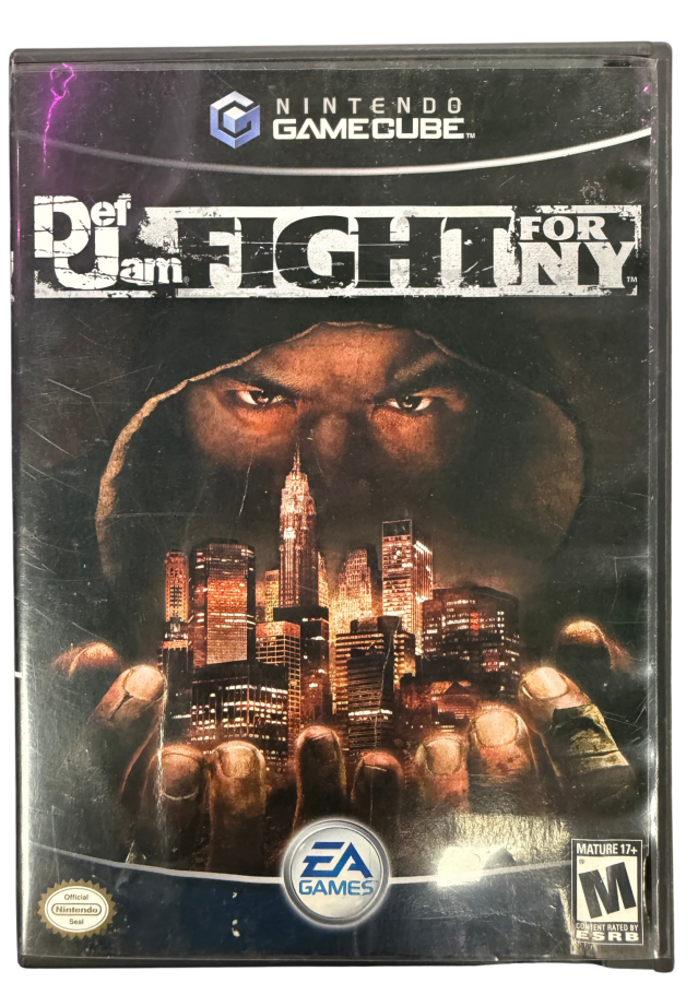 Def Jam Fight for NY Nintendo GameCube GC for fighting video game fans featuring hip hop inspired combat legendary rappers and celebrities brutal wrestling and street fighting styles character customization story driven gameplay interactive environments and intense multiplayer matches collectible gaming appeal cover art