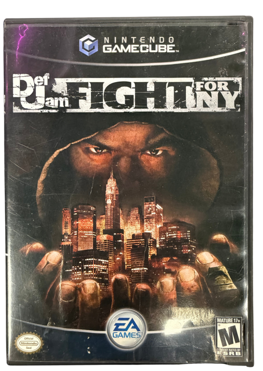 Def Jam Fight for NY Nintendo GameCube GC for fighting video game fans featuring hip hop inspired combat legendary rappers and celebrities brutal wrestling and street fighting styles character customization story driven gameplay interactive environments and intense multiplayer matches collectible gaming appeal cover art