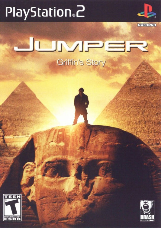 Jumper Griffins Story PS2 PlayStation 2 action adventure sci fi teleportation combat game retro video game cover art