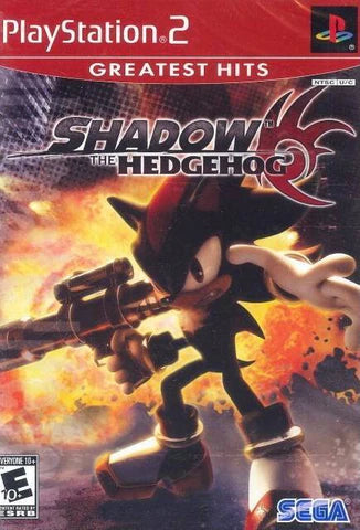 Shadow the Hedgehog [Greatest Hits] – PlayStation 2 (PS2) video game cover image, action-platformer / shooter.