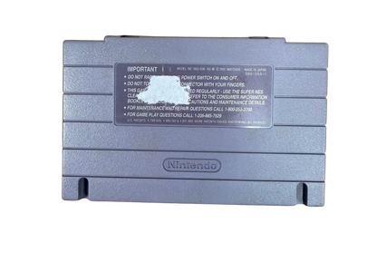 Arcana Super Nintendo SNES retro video game featuring classic fantasy RPG gameplay turn based combat dungeon exploration magic spells and strategic battles. Arcana SNES role playing adventure with collectible retro gaming appeal for Super Nintendo fans and RPG enthusiasts back of cartridge