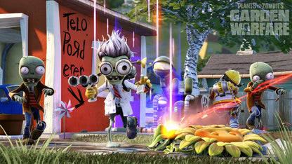 Plants vs. Zombies: Garden Warfare – PlayStation 4 (PS4) video game gameplay, third-person shooter with strategic defense elements