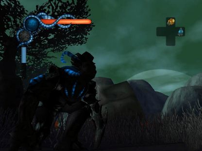 Raze's Hell retro Xbox video game Raze's Hell dark comedy third person shooter fantasy action combat quirky monster world fast paced shooting gameplay console title Xbox release gameplay
