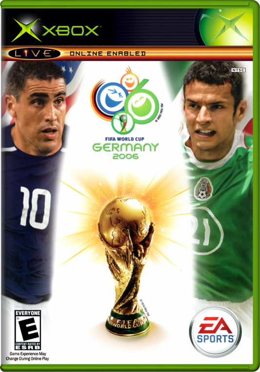 2006 FIFA World Cup Germany PlayStation 2 PS2 for soccer video game fans featuring official FIFA World Cup national teams authentic stadiums tournament mode realistic gameplay international competition multiplayer matches licensed players fast paced football action collectible gaming appeal front cover art