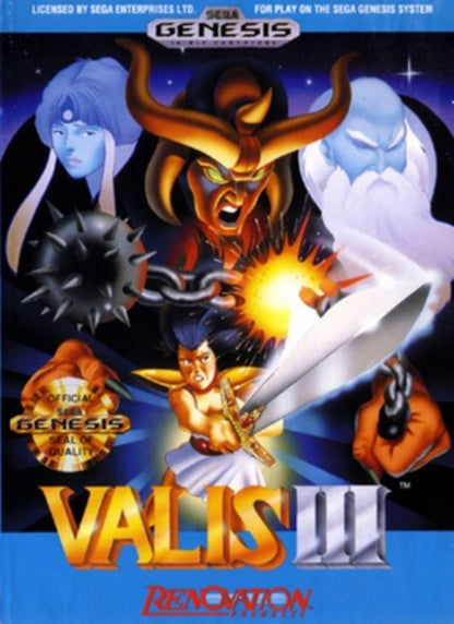 Valis III cover art for Sega Genesis GEN video game