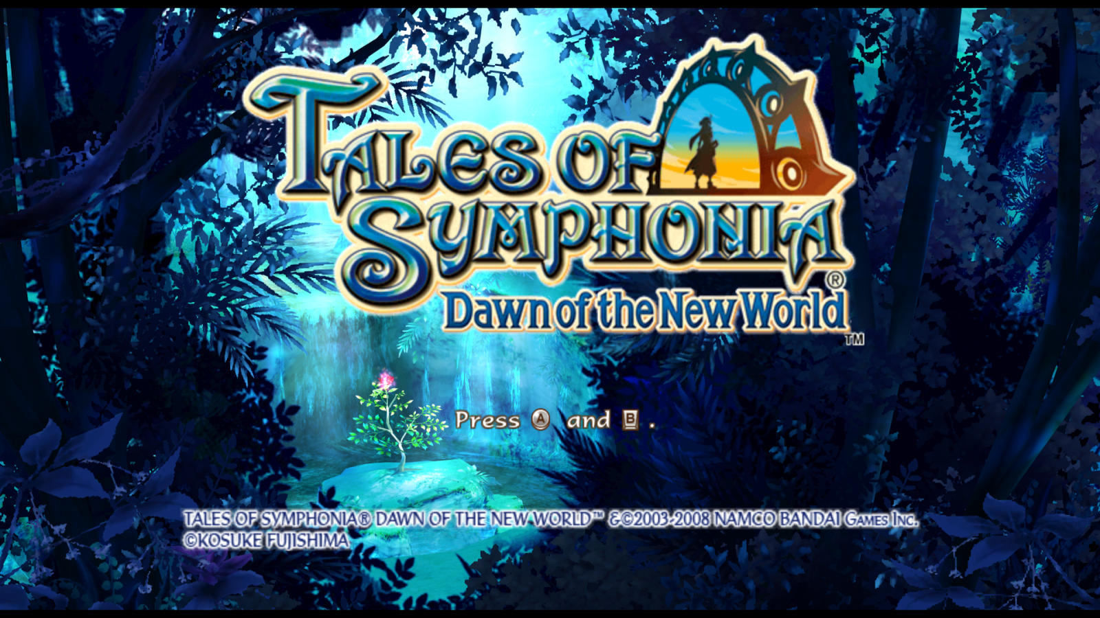 Tales of Symphonia: Dawn of the New World – Nintendo Wii (Wii) action role-playing fantasy adventure video game title screen