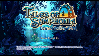 Tales of Symphonia: Dawn of the New World – Nintendo Wii (Wii) action role-playing fantasy adventure video game title screen