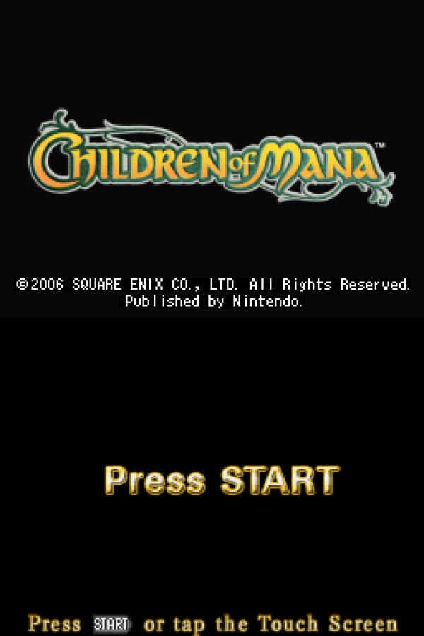 Children of Mana Nintendo DS game featuring action RPG gameplay with real time combat dungeon exploration character progression and cooperative multiplayer in the Mana series fantasy world gameplay