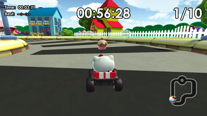 Hello Kitty Kruisers Nintendo Switch Game featuring racing gameplay with sanrio characters cover art gameplay