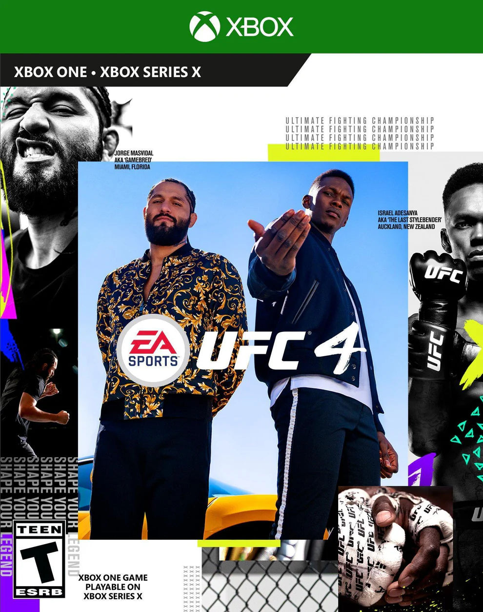 UFC 4 cover art for Xbox One XONE video game