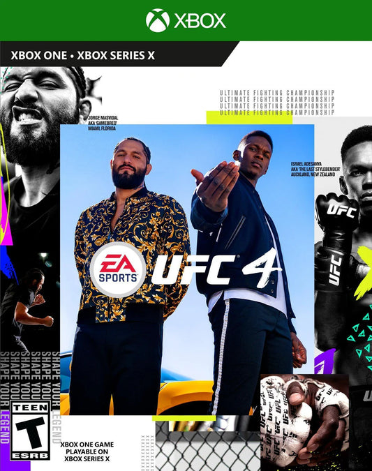 UFC 4 cover art for Xbox One XONE video game