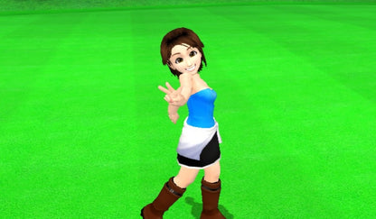 We Love Golf Nintendo Wii cover art for retro video game enthusiasts featuring arcade style golf gameplay colorful courses motion controlled swing mechanics multiplayer competition lighthearted sports action charming character designs and collectible gaming appeal gameplay
